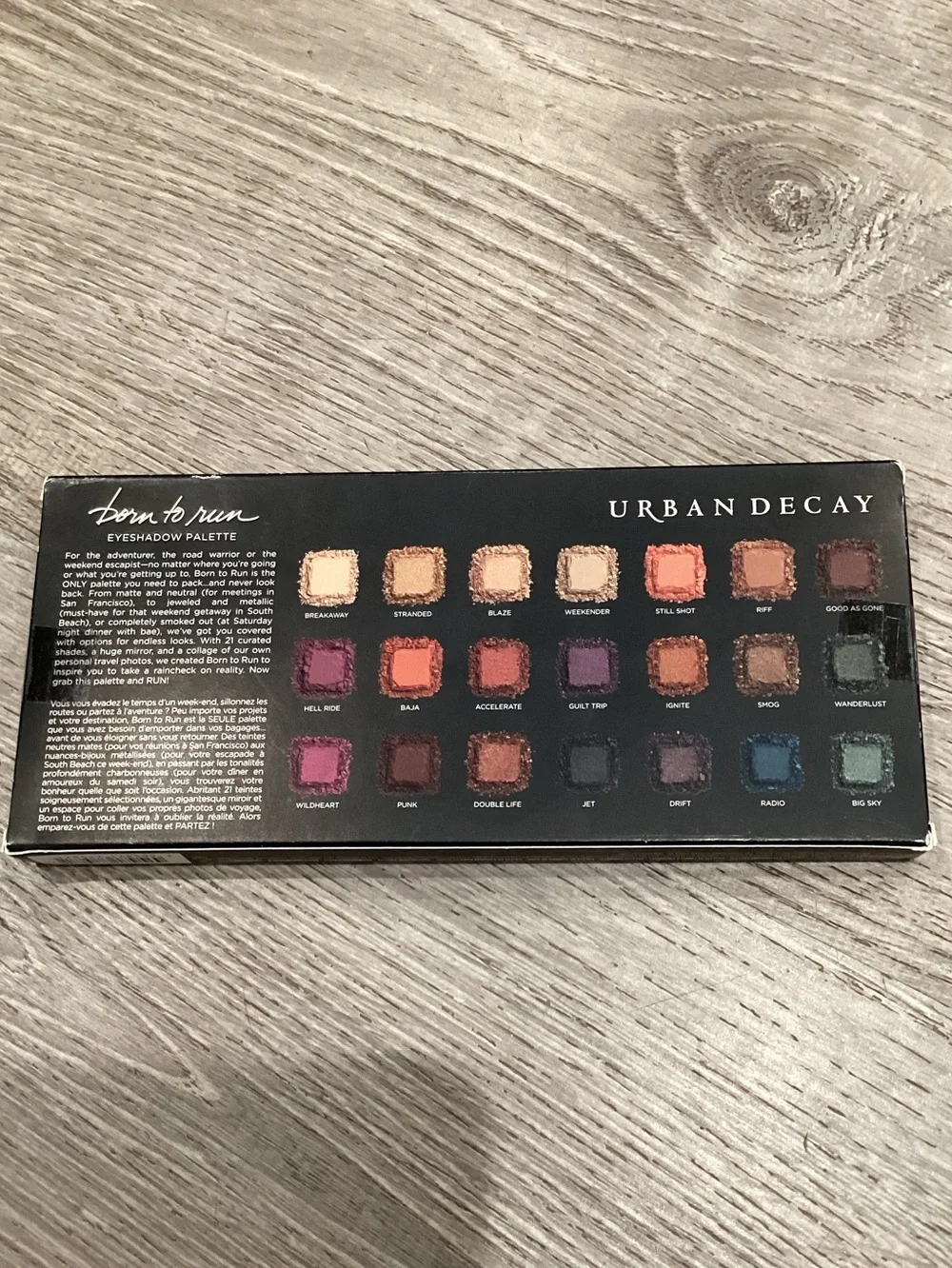 Brand New Sealed Urban Decay Born to Run Eyeshadow Palette Hard to Find